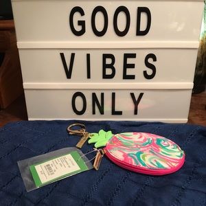 Lily Pulitzer Pineapple coin purse NWT
